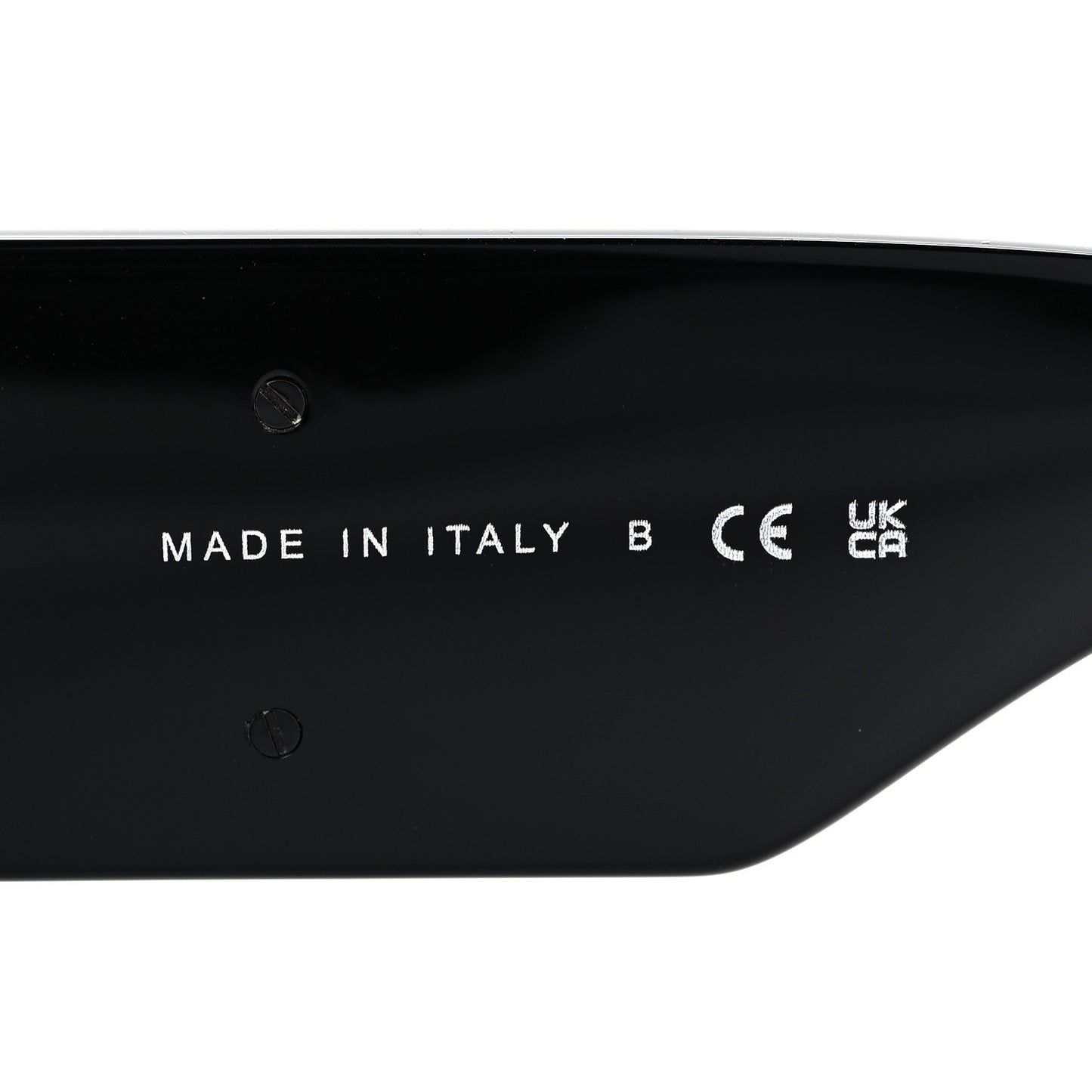 Acetate Crystal CC Shield Sunglasses 5466-B-A Black