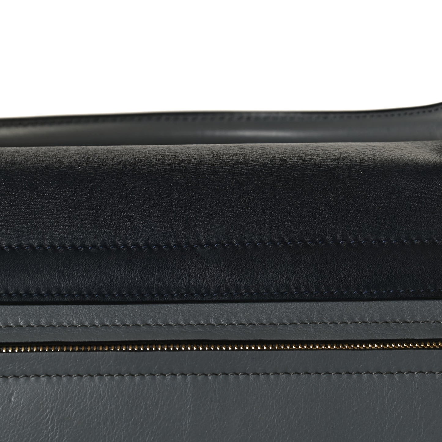 Calfskin Suede Medium Tri-Color Trapeze Green