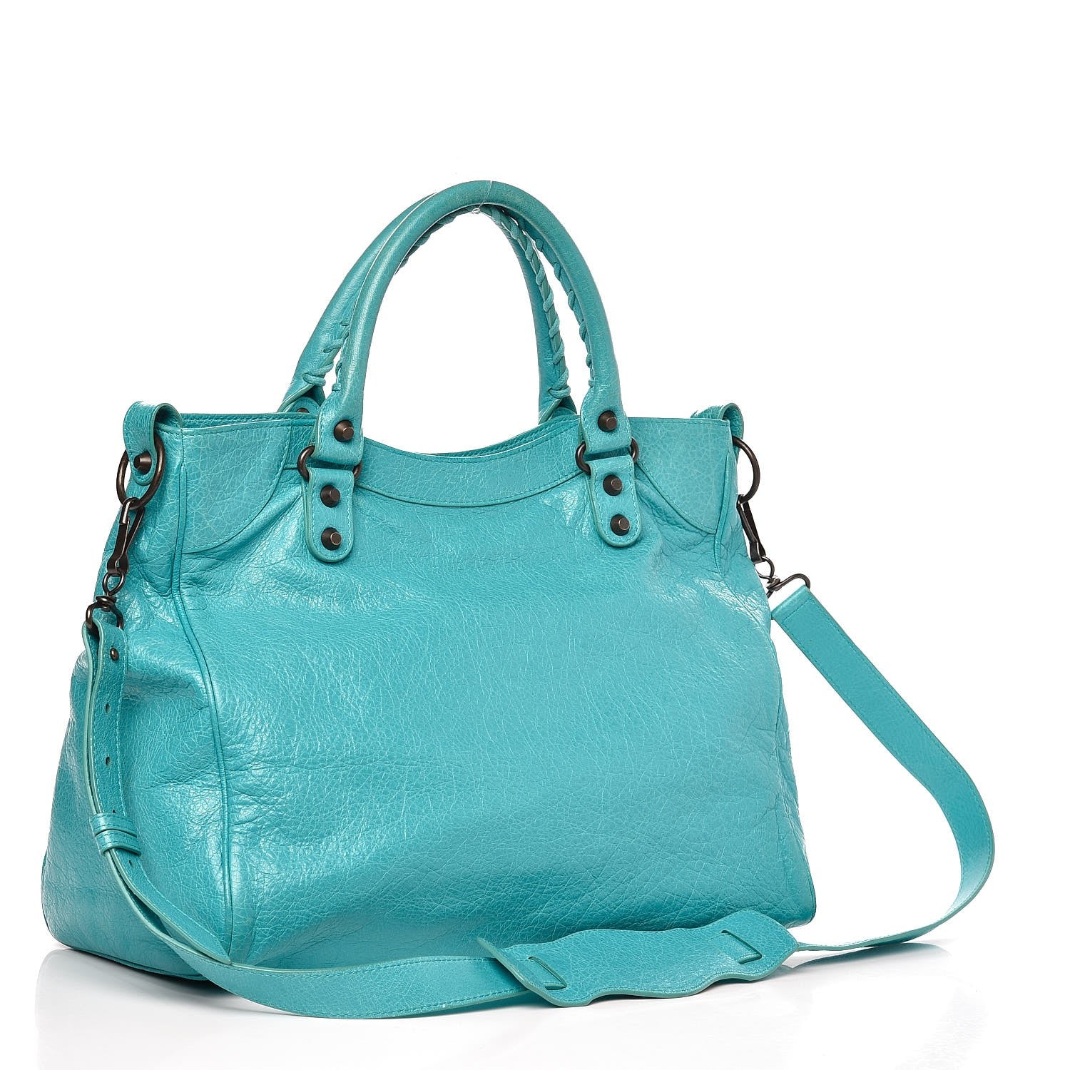 Balenciaga Agneau Classic Hardware Velo Bleu Tropical 2 of 11