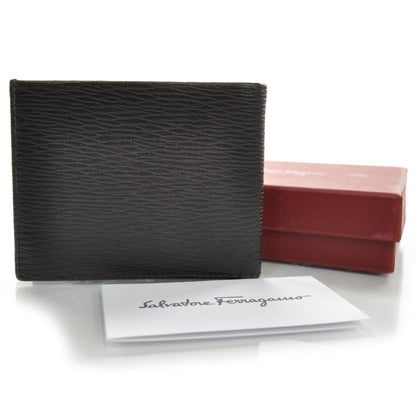 FASHIONPHILE SALVATOREFERRAGAMOMensStampedCalfskinRevivalBi-FoldWalletBrown 2 of 7