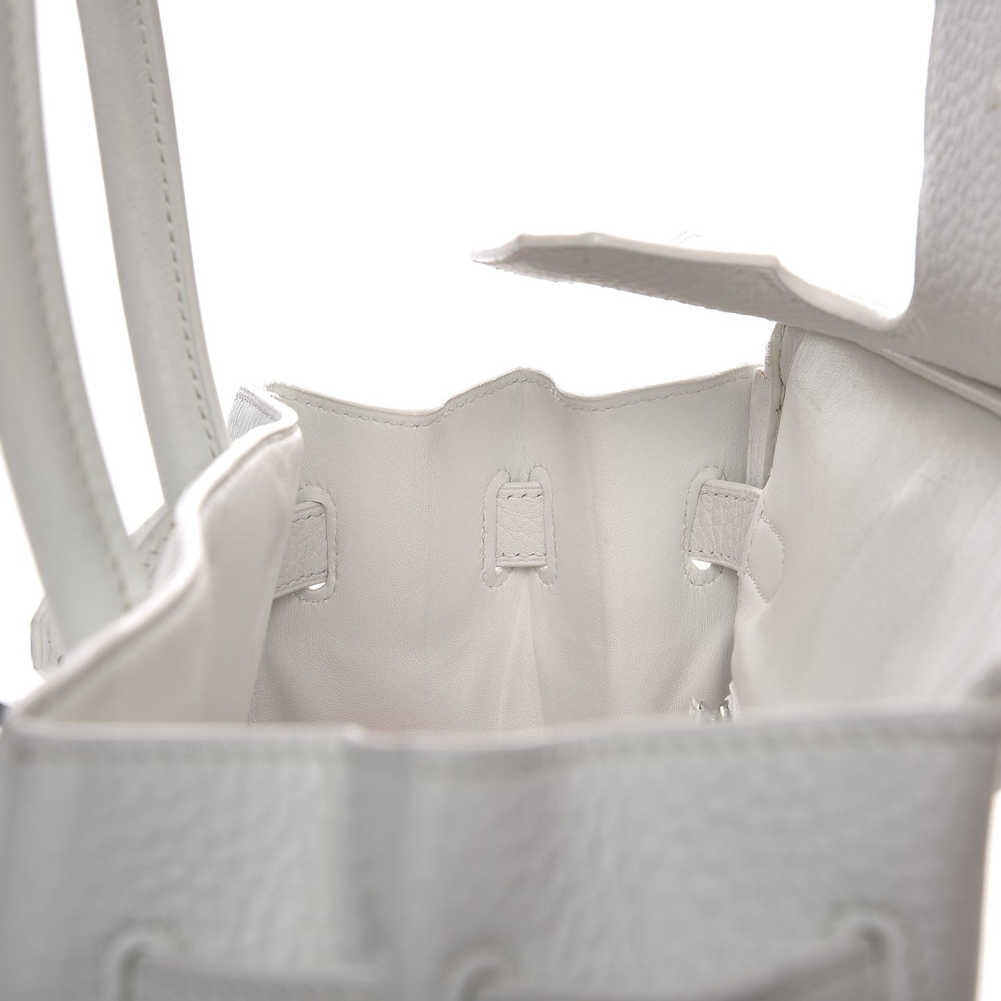Taurillon Clemence Birkin 30 White