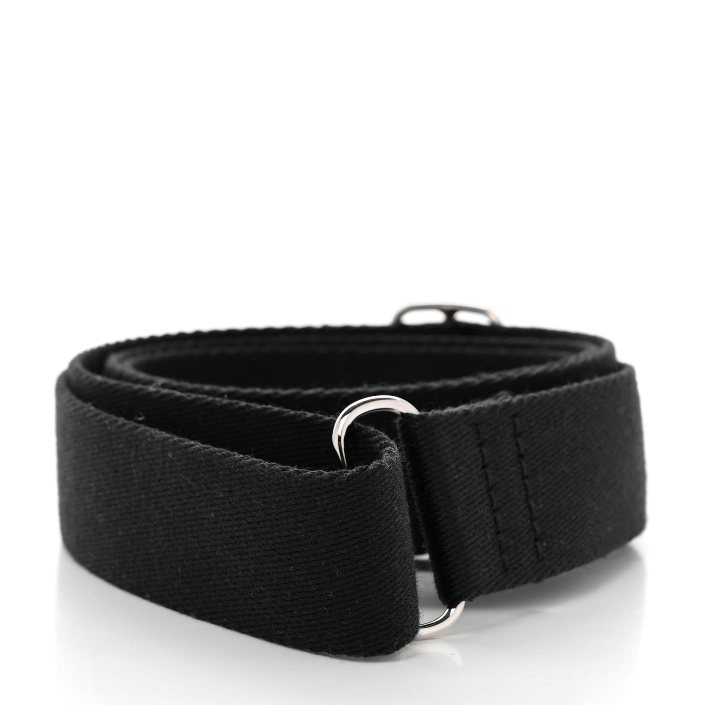 Canvas Calfskin Adjustable Shoulder Strap Black