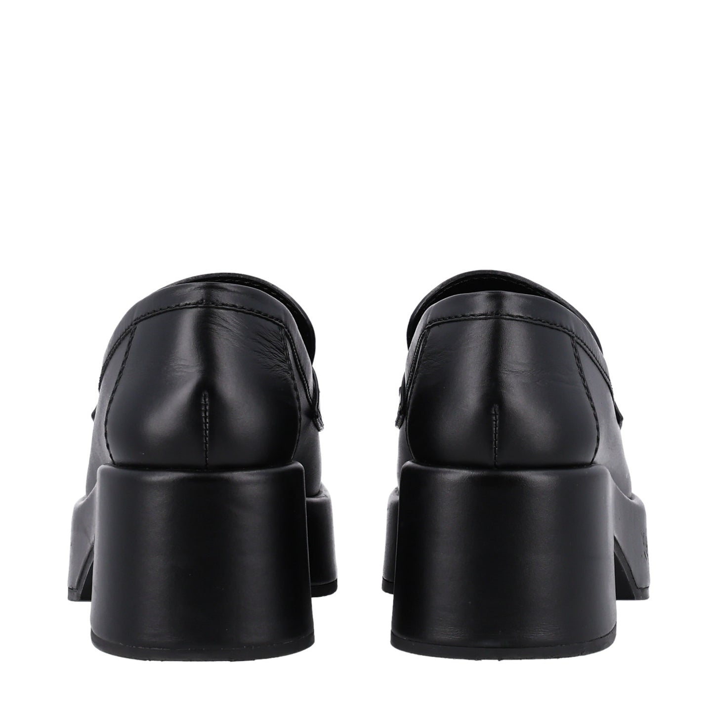 Calfskin CC Platform Loafers 36.5 Black