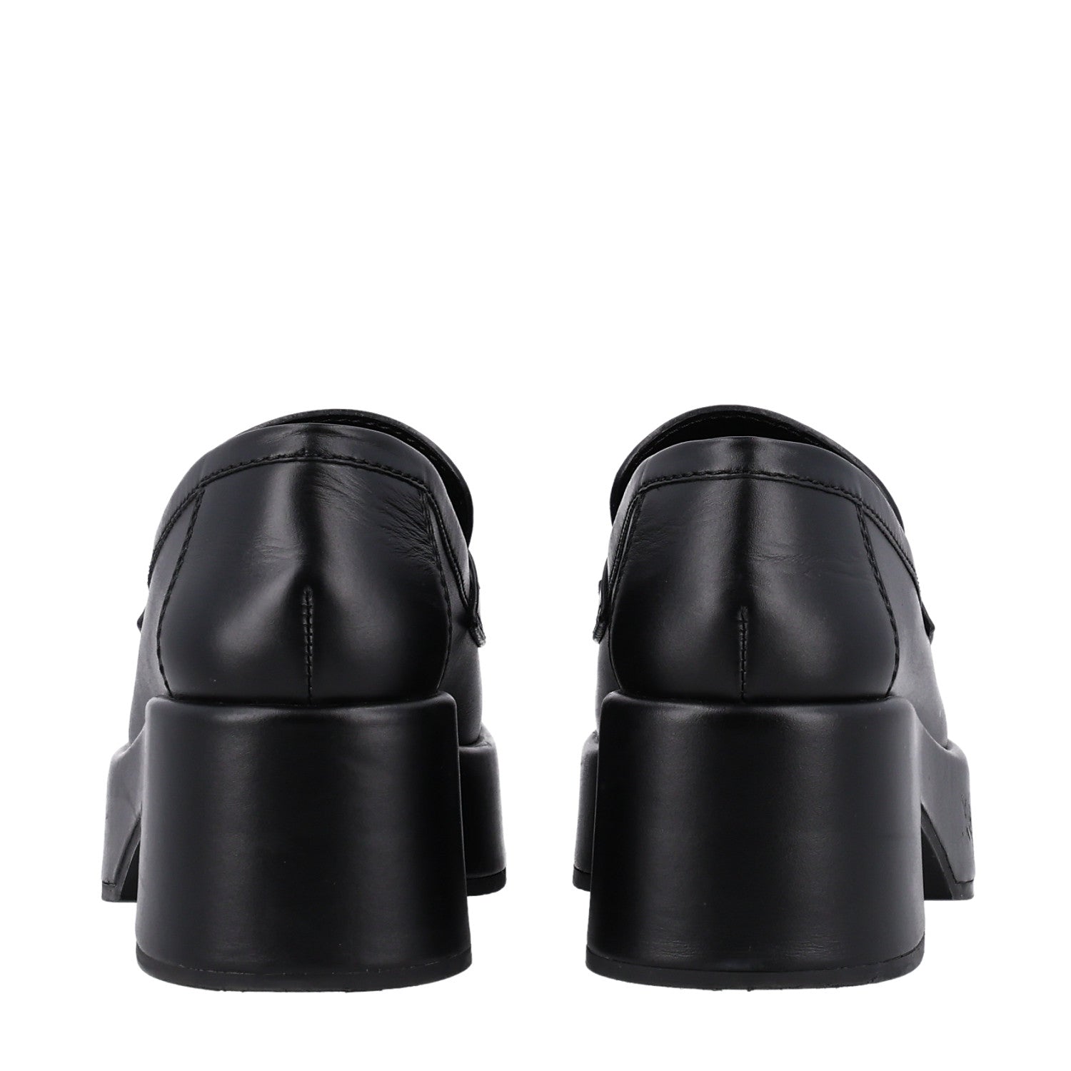 Chanel Calfskin CC Platform Loafers 36.5 Black 6 of 10
