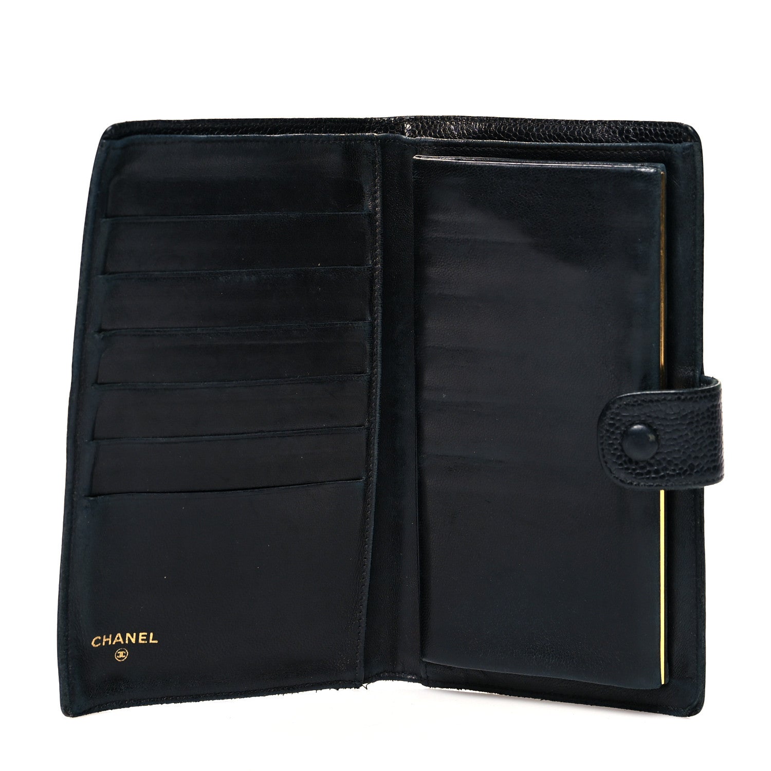 Chanel Caviar Timeless CC French Wallet Black 5 of 12