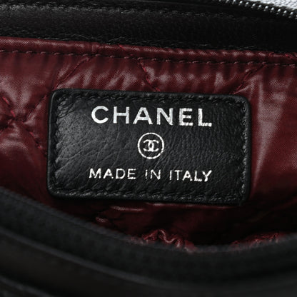 Chanel Lambskin Quilted Flap Cosmetic Case Black 6 of 14