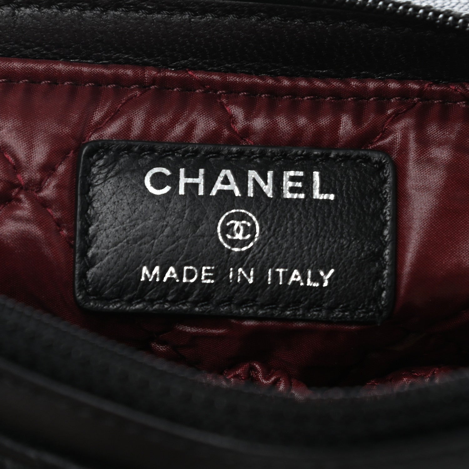 Chanel Lambskin Quilted Flap Cosmetic Case Black 6 of 14