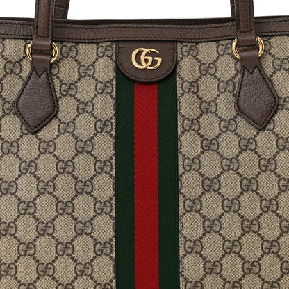 Gucci GG Supreme Monogram Medium Ophidia Shopping Tote Brown 8 of 10
