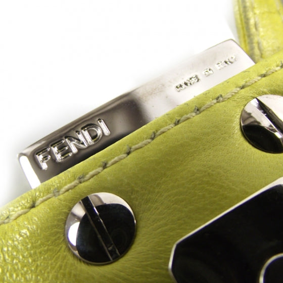 Fendi Lambskin Mini Baguette Yellow 12 of 13