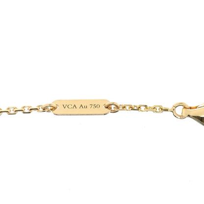 Van Cleef & Arpels 18K Yellow Gold Black Onyx Vintage Alhambra Pendant Necklace 4 of 5