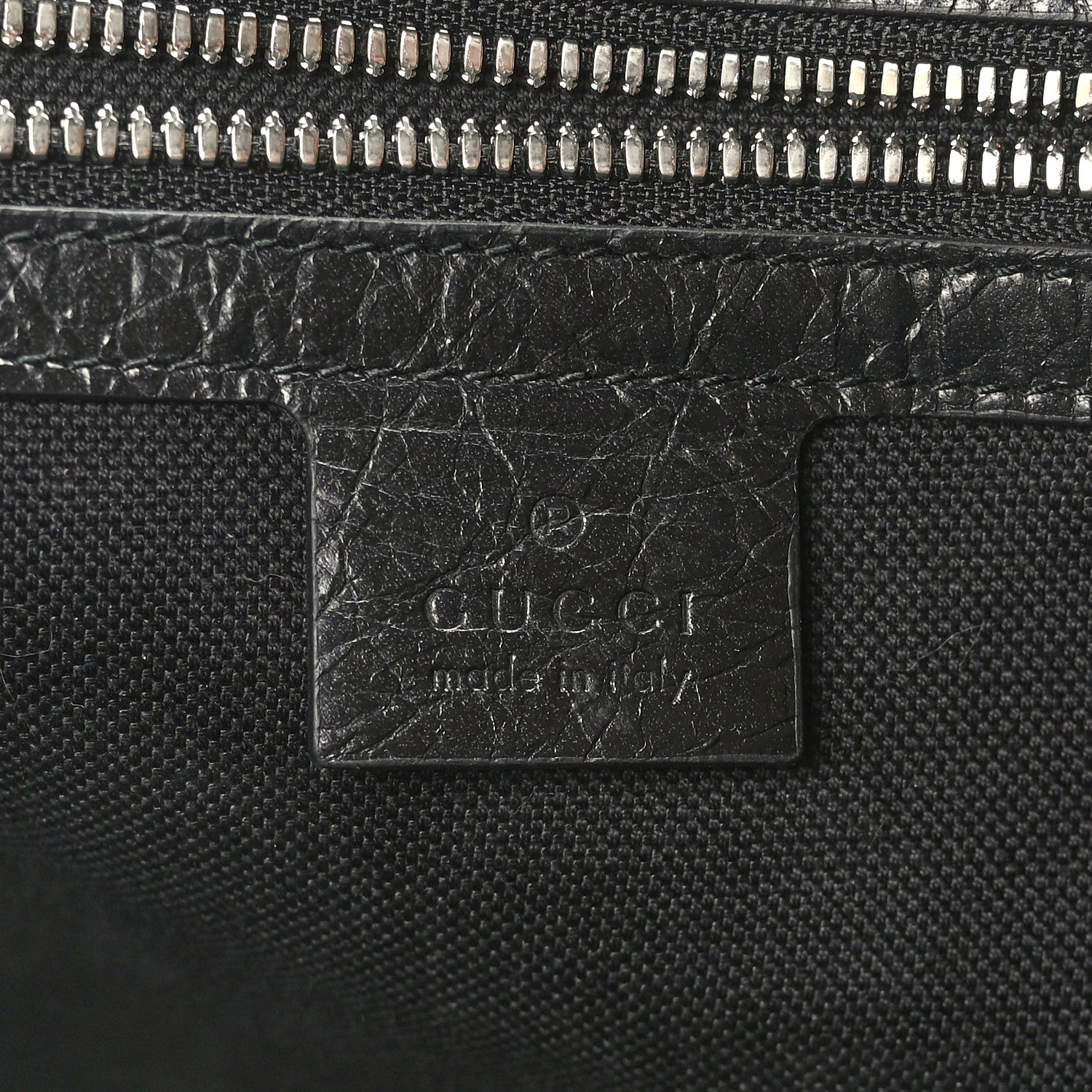 Gucci Fluffy Calfskin Morpheus Tote Bag Black 6 of 9