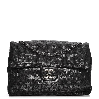 Chanel Hidden Sequin Maxi Flap Black 1 of 7