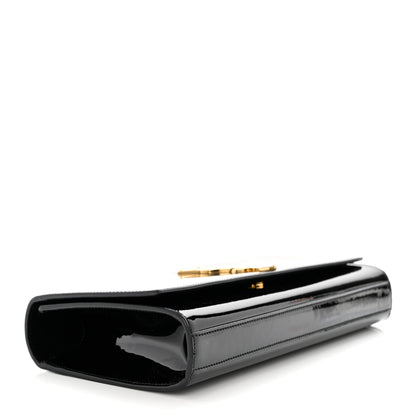 Saint Laurent Patent Classic Monogram Cassandre Clutch Black 4 of 7