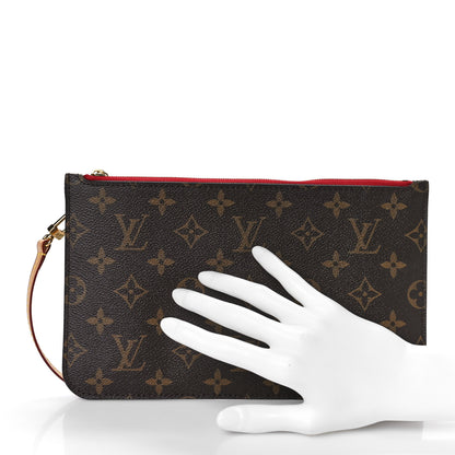 Louis Vuitton Monogram Neverfull MM GM Pochette Cherry 2 of 8