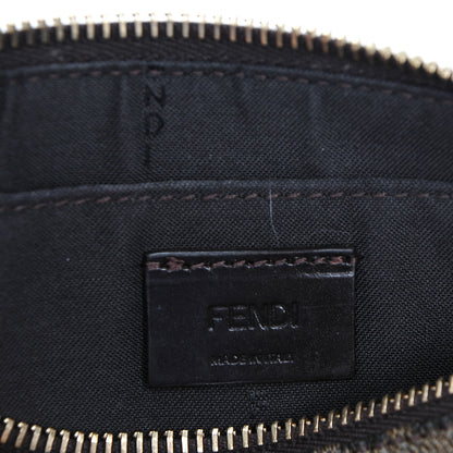 Fendi Zucca Spalmati Vitello Elite Pochette Tobacco Pink 6 of 6