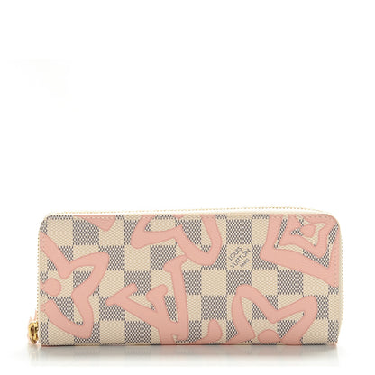Louis Vuitton Damier Azur Tahitienne Clemence Wallet 1 of 6