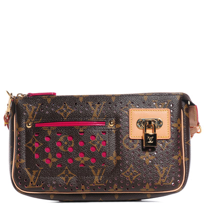 Louis Vuitton Monogram Perforated Pochette Accessories Bag Fuchsia 1 of 7