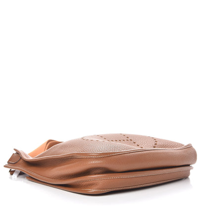 Hermes Taurillon Clemence Evelyne III PM Gold 4 of 9