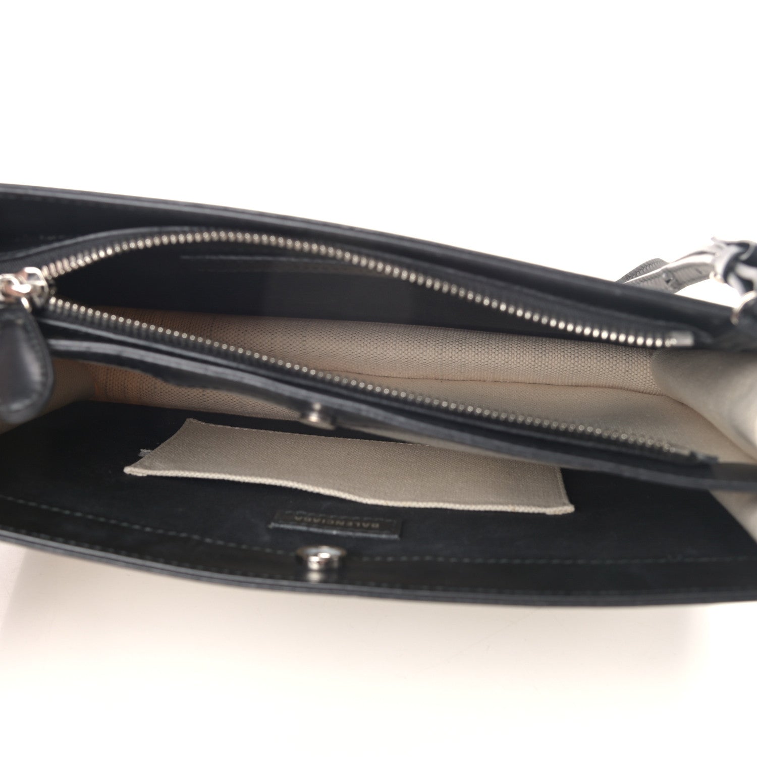 Balenciaga Cotton Canvas Pochette Crossbody Bag Black 4 of 10