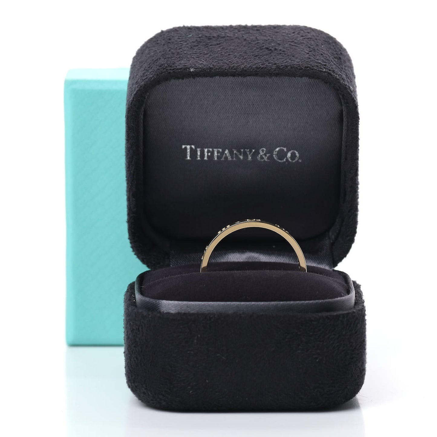 18K Yellow Gold Diamond Atlas Pierced Ring 61 9.75