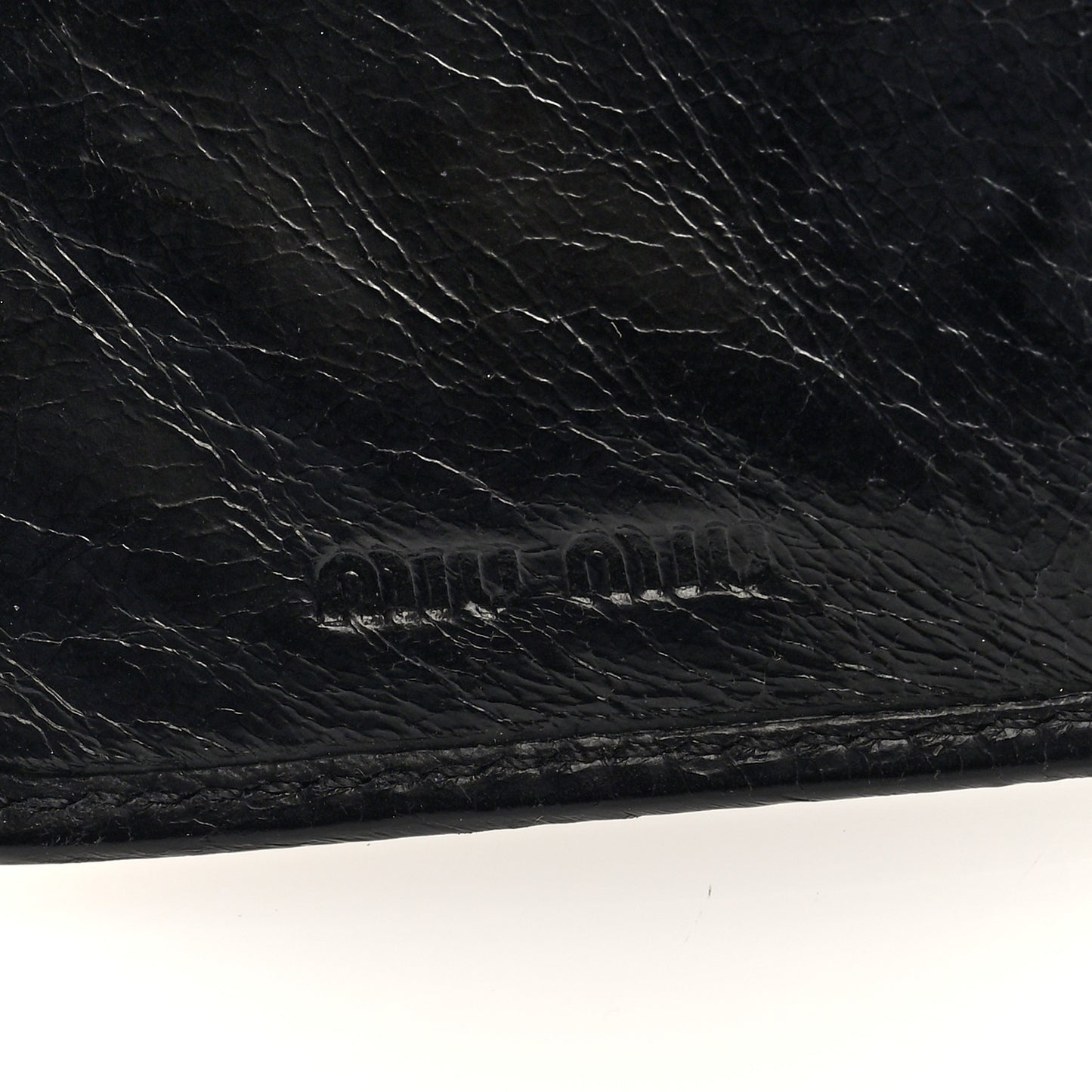 Vitello Lux Matelasse Lux Bi-Fold Compact Wallet Black