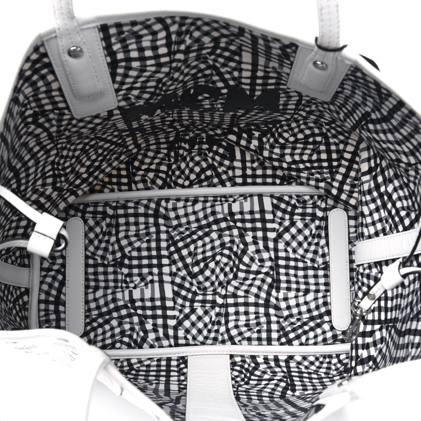 Visetos Medium Liz Reversible Shopper Tote White