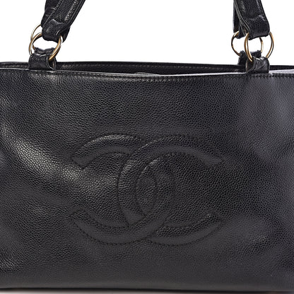 Chanel Caviar CC Tote Black 8 of 14