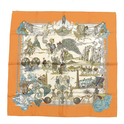 Hermes Silk Au Fil De La Soie Scarf 90 1 of 4