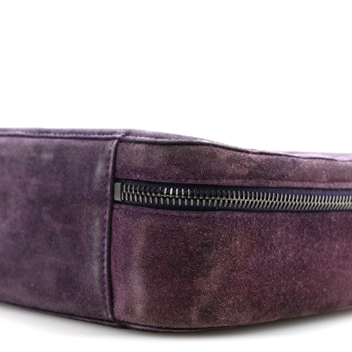 Chanel Suede CC Handbag Purple 11 of 15