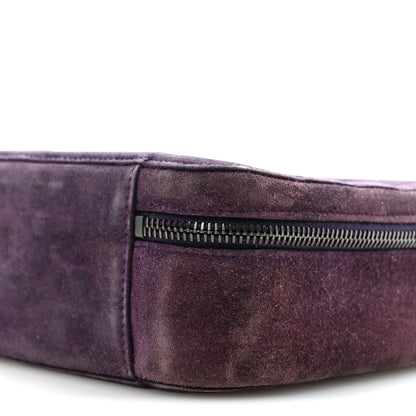 Chanel Suede CC Handbag Purple 11 of 15