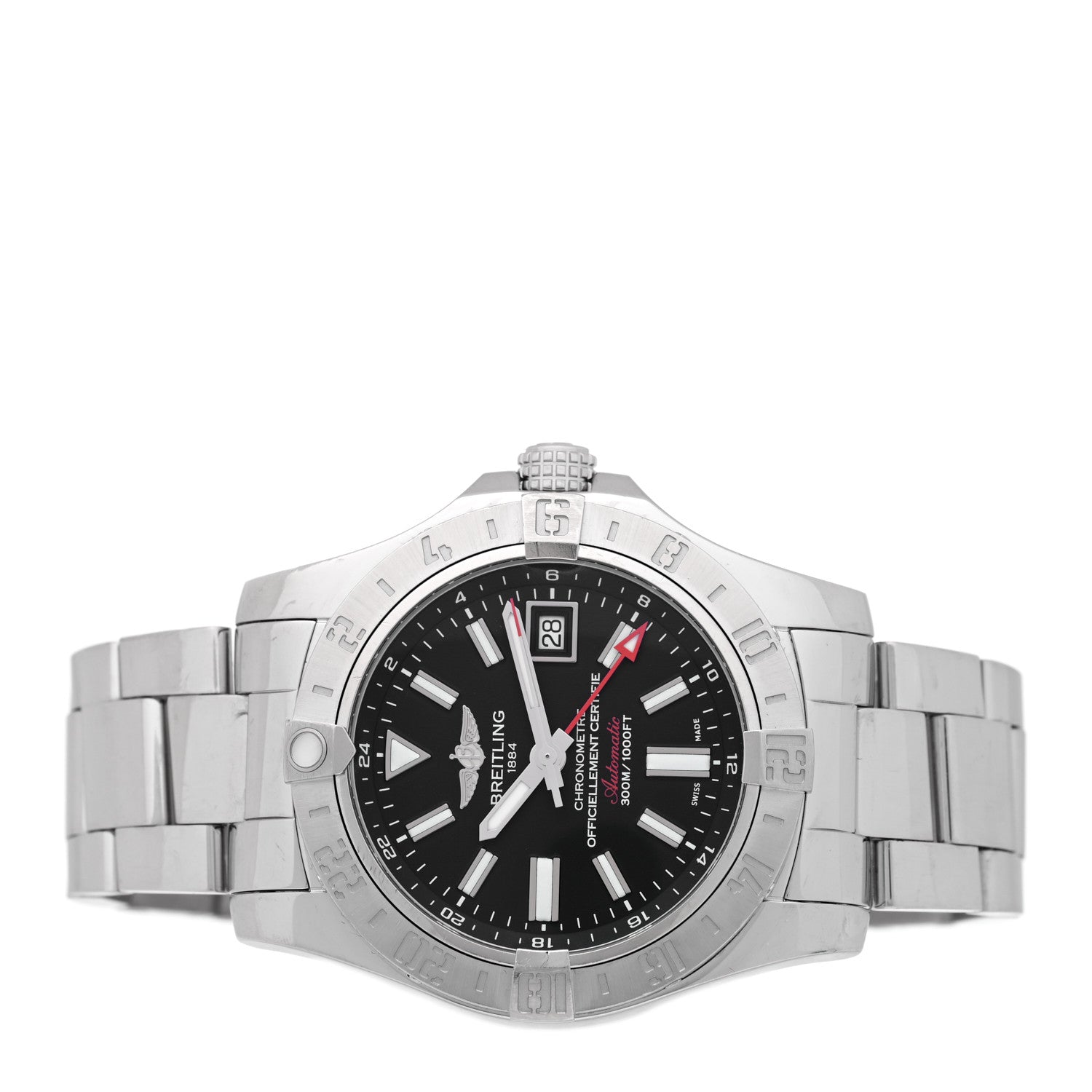 Breitling Stainless Steel 43mm Avenger II GMT Automatic Watch Black A32390 2 of 5