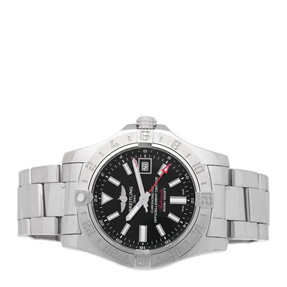 Breitling Stainless Steel 43mm Avenger II GMT Automatic Watch Black A32390 2 of 5