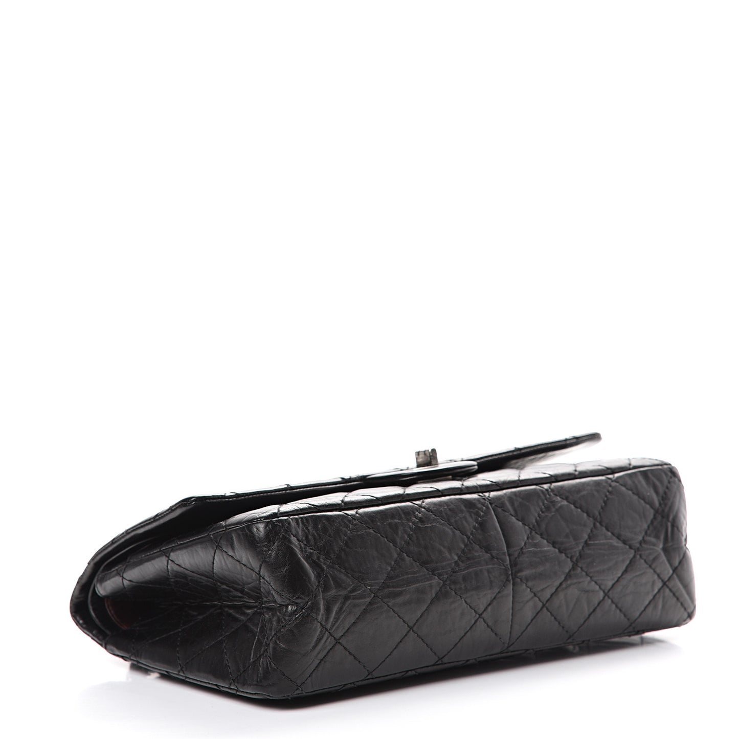Aged Calfskin Quilted 2.55 Reissue 226 Flap Black