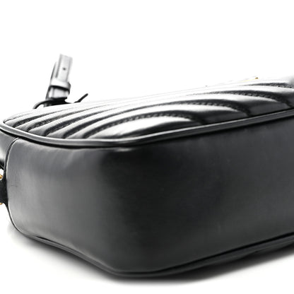 Saint Laurent Calfskin Matelasse Monogram Lou Camera Bag Black 9 of 10