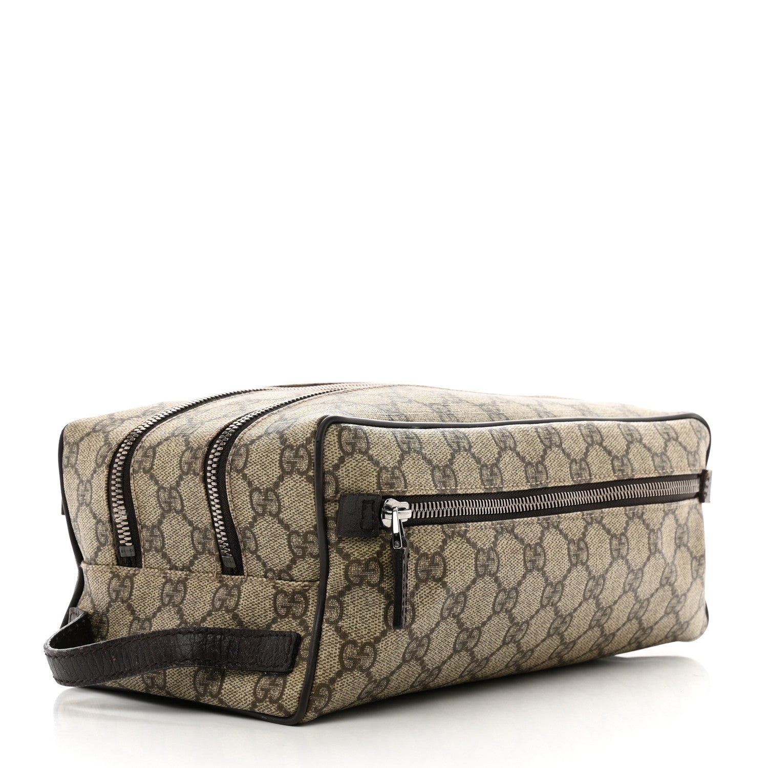 Gucci GG Supreme Monogram Toiletry Case Beige 3 of 11