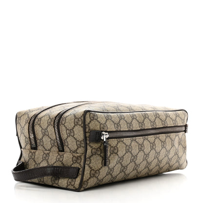 Gucci GG Supreme Monogram Toiletry Case Beige 3 of 11