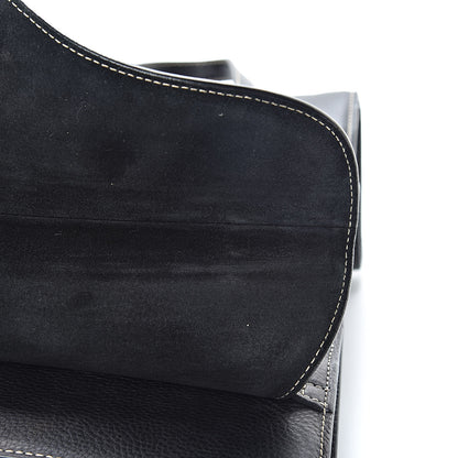 Christian Dior Calfskin Saddle Vertical Shopper Black 13 of 23