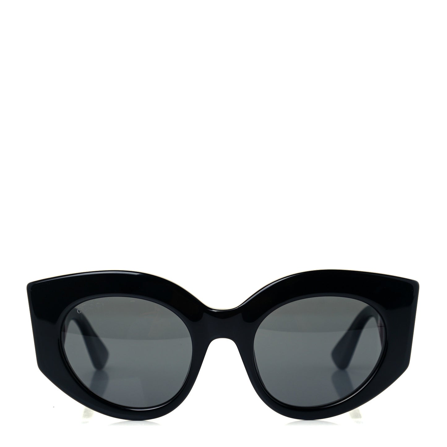 Acetate Oversized Rectangle Frame Web Sunglasses GG 0275/S Black