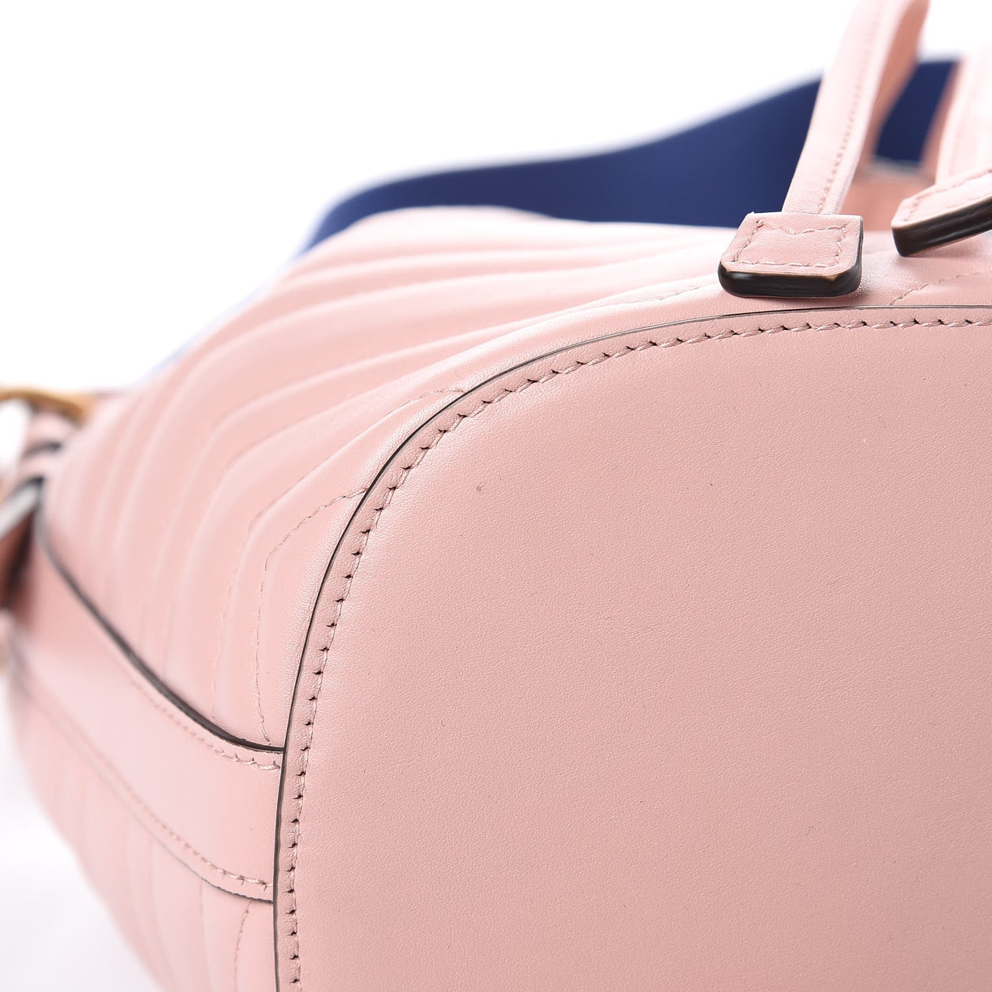 Calfskin Matelasse Sylvie Web GG Marmont Bucket Bag Perfect Pink