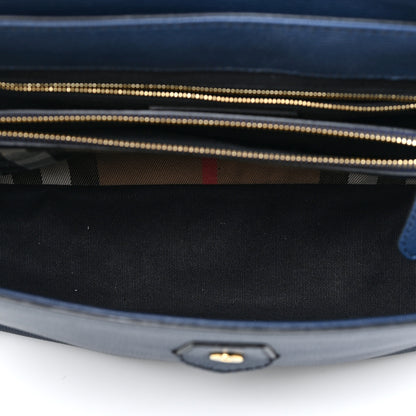 Burberry Derby Calfskin House Check Medium Camberley Ink Blue 5 of 20