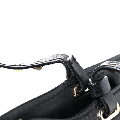Valentino Garavani Vitello Medium Rockstud Tote Black 21 of 24