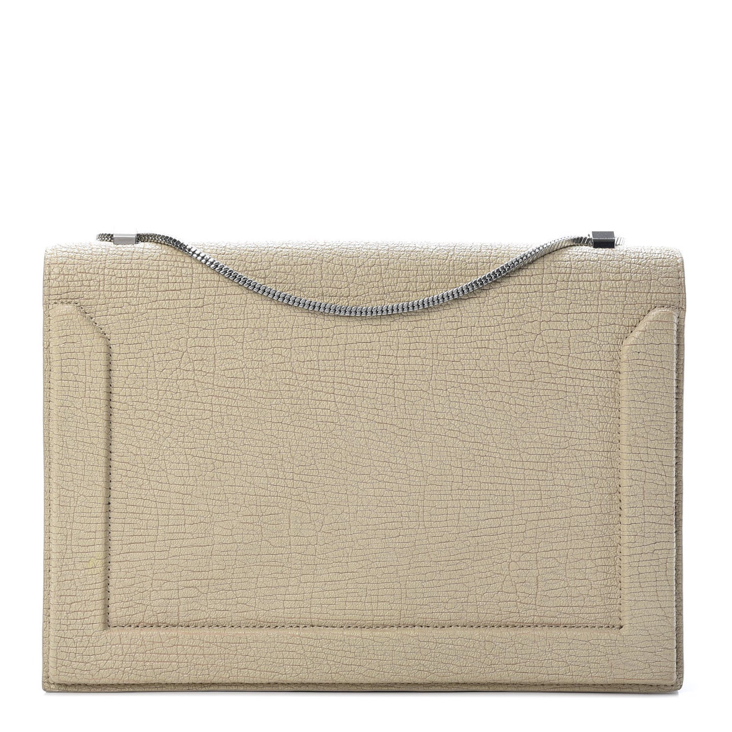 3.1 Textured Calfskin Soleil East West Shoulder Bag Nougat