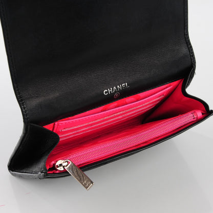 Chanel Calfskin Quilted Cambon Flap Wallet Black 8 of 8