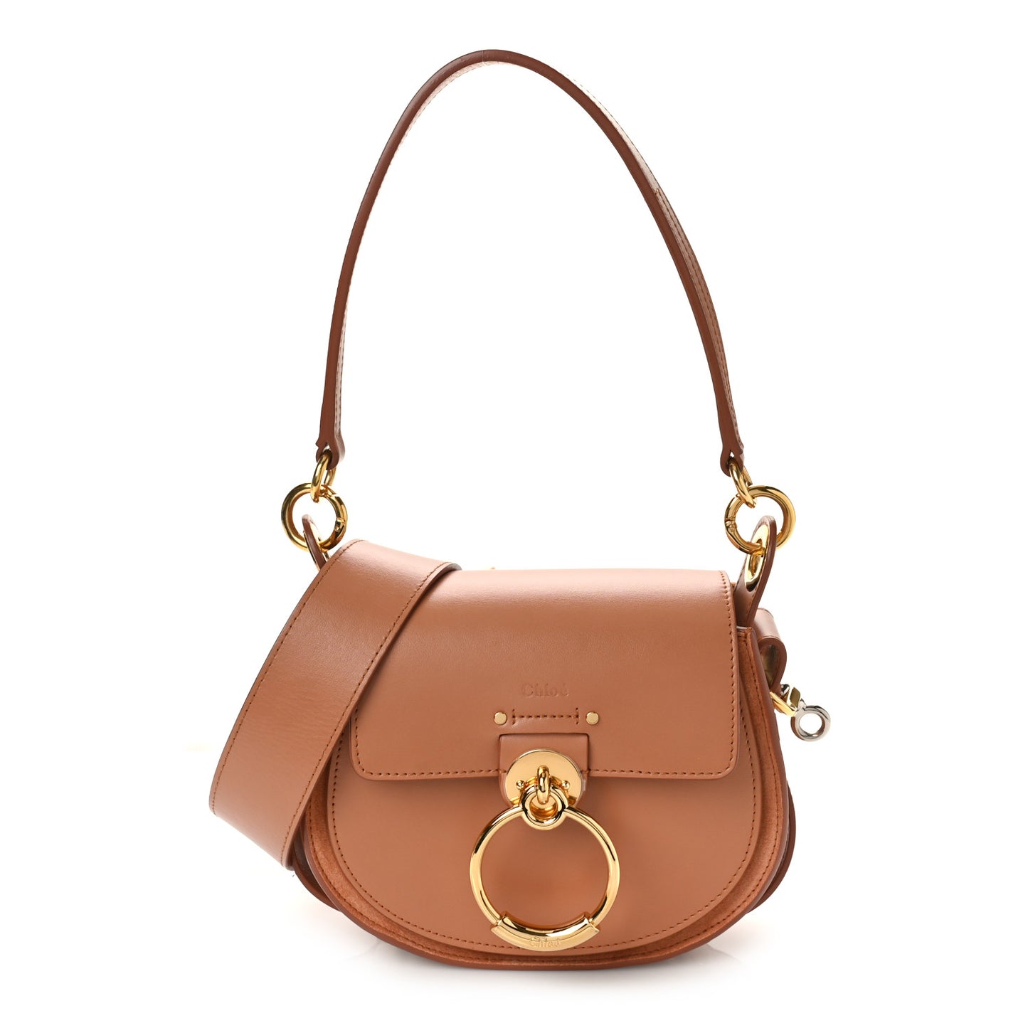Calfskin Small Tess Bag Muted Brown