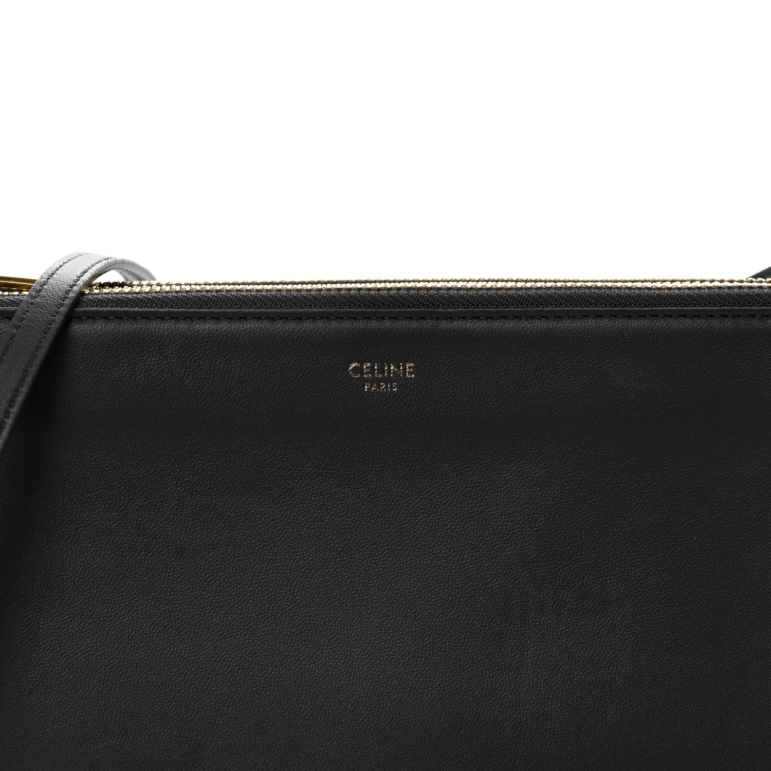 Celine Lambskin Large Trio Crossbody Bag Kohl 10 of 12