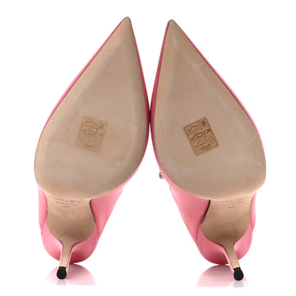 Jimmy Choo Satin Crystal Bing 100 Pumps 37 Rose 5 of 7