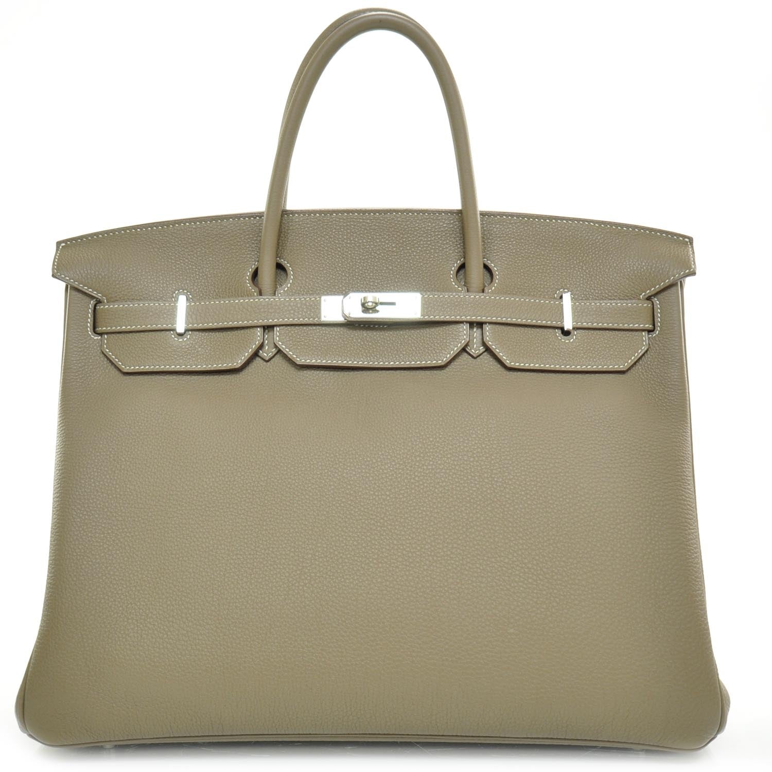 Hermes Togo Birkin 40 Etoupe 1 of 10