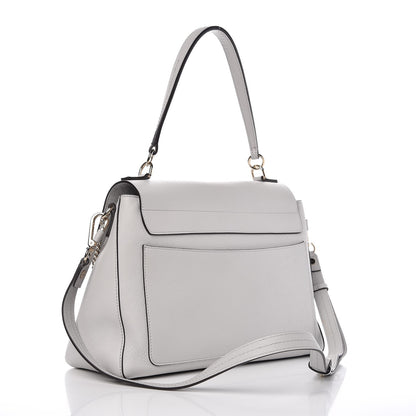 Chloe Calfskin Medium Faye Day Shoulder Bag Airy Grey 3 of 7