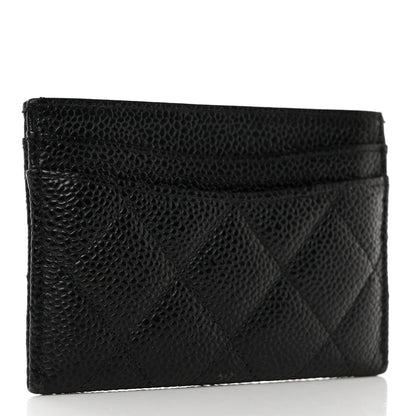 Chanel Caviar Quilted Card Holder Black 3 of 9