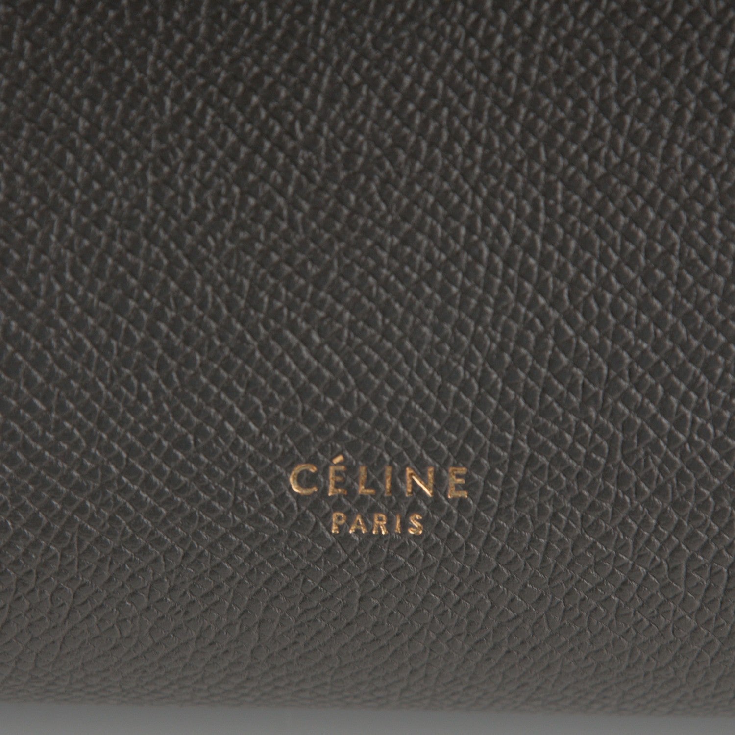Celine Grained Calfskin Micro Belt Bag Grey 9 of 9